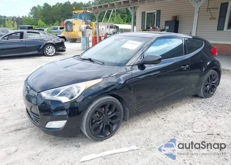 2013 Hyundai Veloster Base W/Black из США, поврежденный, VIN KMHTC6AD3DU084995